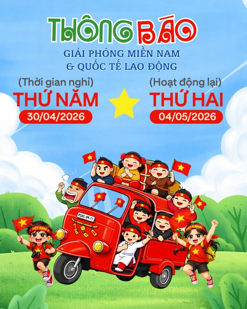 Lịch nghỉ lễ 30/4-1/5