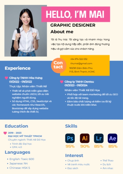 Designer, graphic design, thiết kế, truyền thông, fashion design, social, dễ thương, cute,