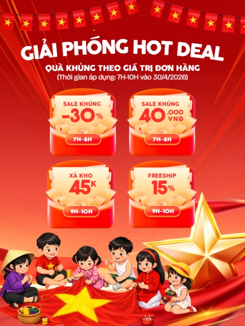 Giải phóng Hot Deal 30/4 và 1/5