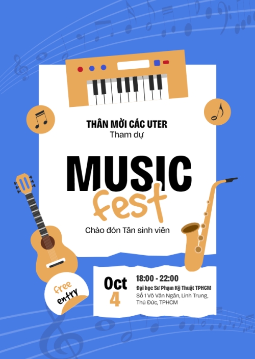 Âm nhạc, music, văn nghệ, câu lạc bộ, giải trí, entertainment, giáo dục, education, cute, dễ thương