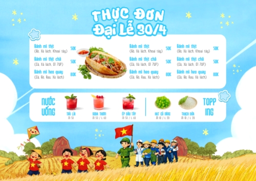 Thực đơn Đại Lễ 30/4