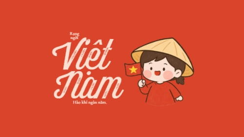 2/9, Quốc Khánh, lễ hội, Việt Nam, sự kiện, dễ thương, cute, chibi, hoạt hình, cartoon