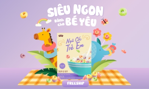 Em bé, baby, trẻ em, kids, ngũ cốc, cereal, đồ ăn, food, thực phẩm, ẩm thực, món ăn, F&B, thức ăn
