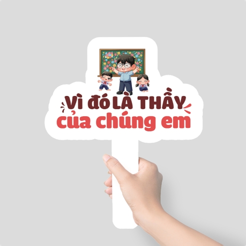 Vì đó là thầy của chúng em