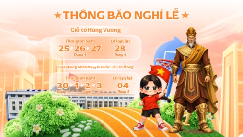Thông báo nghỉ lễ Giỗ tổ Hùng Vương 2026