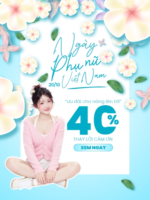 20/10, Ngày phụ nữ Việt Nam, Vietnamese Women's Day, phụ nữ, sự kiện, event, mỹ phẩm, làm đẹp, beauty, hiện đại, modern