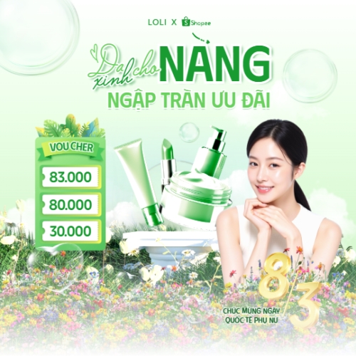 Da xinh cho nàng ngập tràn ưu đãi 8/3