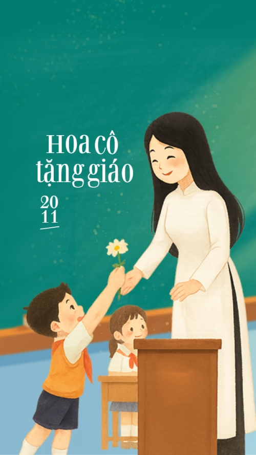 Hoa tặng cô giáo 20/11