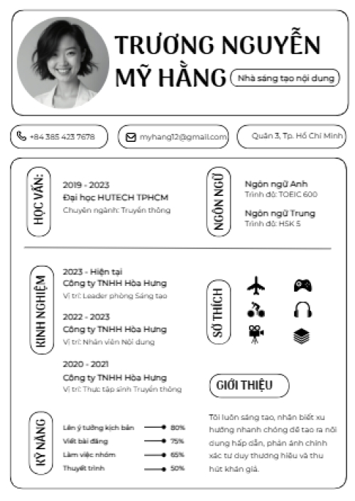 Social, truyền thông, nhà sáng tạo nội dung, content creator, đơn giản, simple, minimalist, tối giản, hiện đại