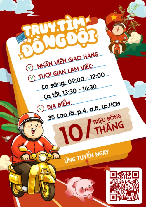 Tuyển dụng giao hàng
