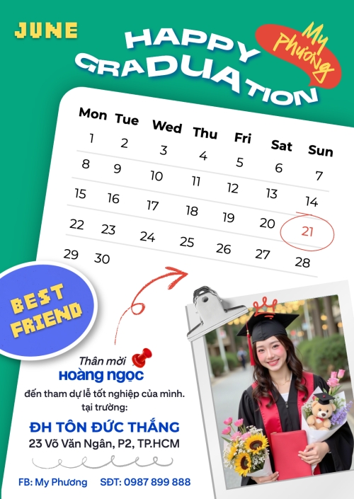 Mình mời tốt nghiệp nhé