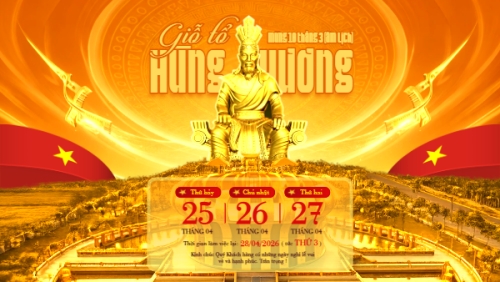 Thông báo nghỉ lễ Giỗ tổ Hùng Vương 2026