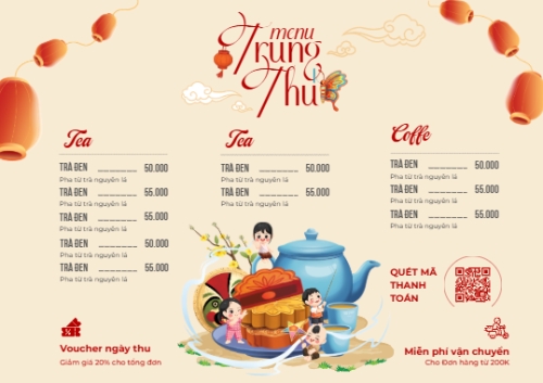 Trung thu, Tết Đoàn Viên, mid-autumn festival, nước uống, drink, ẩm thực, food, dễ thương, cute, chibi, hoạt hình, cartoon