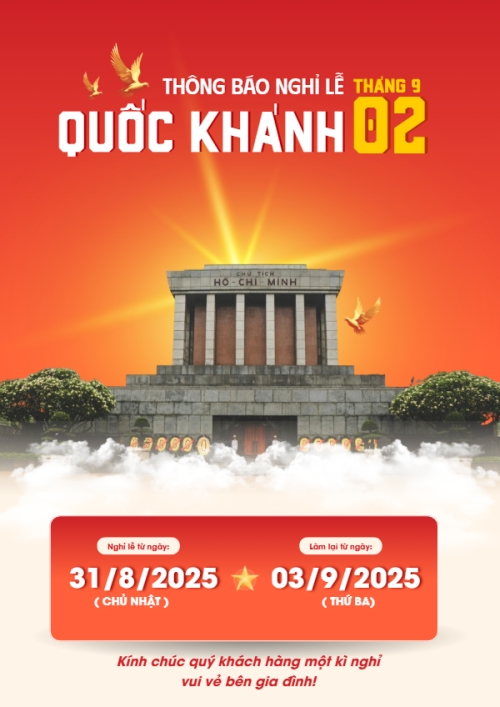 2/9, Quốc Khánh, lễ hội, thông báo, lịch nghỉ, Việt Nam, sự kiện, event, hiện đại, modern