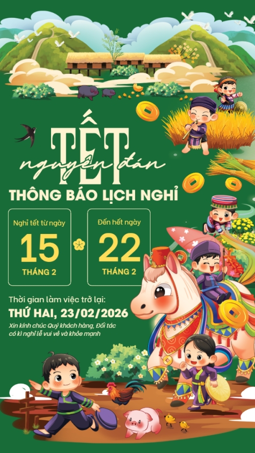 Thông báo nghỉ tết Nguyên Đán