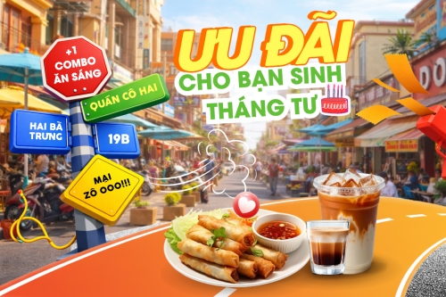 Ưu đãi cho bạn tháng tư