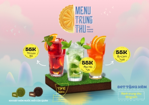 Trung thu, Tết Đoàn Viên, mid-autumn festival, nước uống, drink, ẩm thực, food, dễ thương, cute, chibi, hoạt hình, cartoon