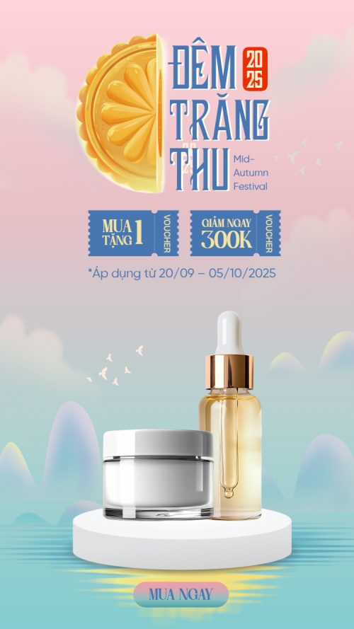 Trung thu, Tết Đoàn Viên, mid-autumn festival, sự kiện, event, lễ hội, festival, mỹ phẩm, beauty, làm đẹp, sale, giảm giá, dễ thương, cute