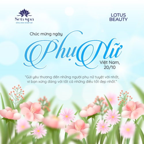 20/10, Ngày phụ nữ Việt Nam, Vietnamese Women's Day, phụ nữ, sự kiện, event, mỹ phẩm, làm đẹp, beauty, hiện đại, modern, hoa lá