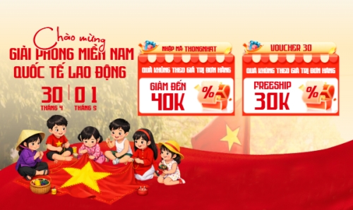 Chào mừng ngày Giải phóng miền Nam và Quốc tế lao động