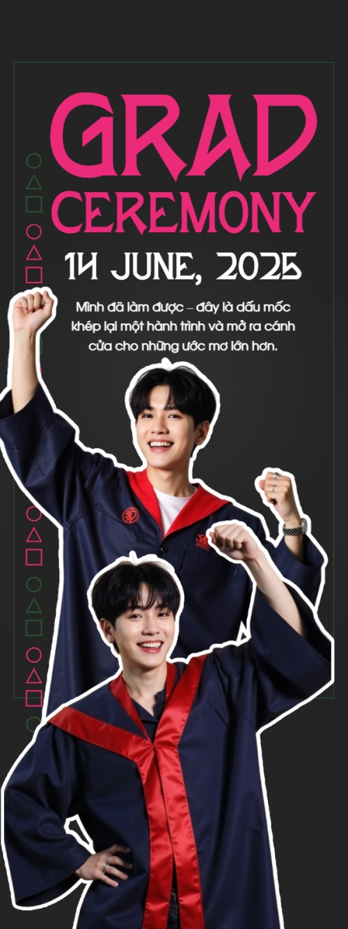 Tốt nghiệp, kỉ yếu, Graduation, yearbook, sự kiện, event, giáo dục, education, squid game