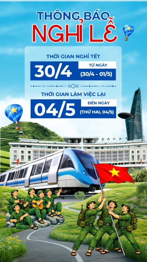Lịch nghỉ lễ 30/4-1/5