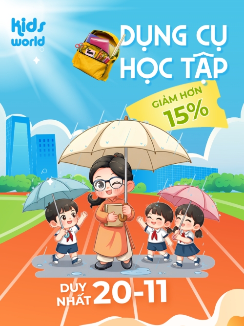 Giảm giá dụng cụ học tập