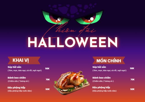 Halloween, đồ ăn, food, thực phẩm, ẩm thực, món ăn, F&B, nhà hàng, thức ăn