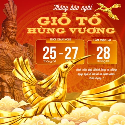 Lịch nghỉ lễ Giỗ Tổ Hùng Vương