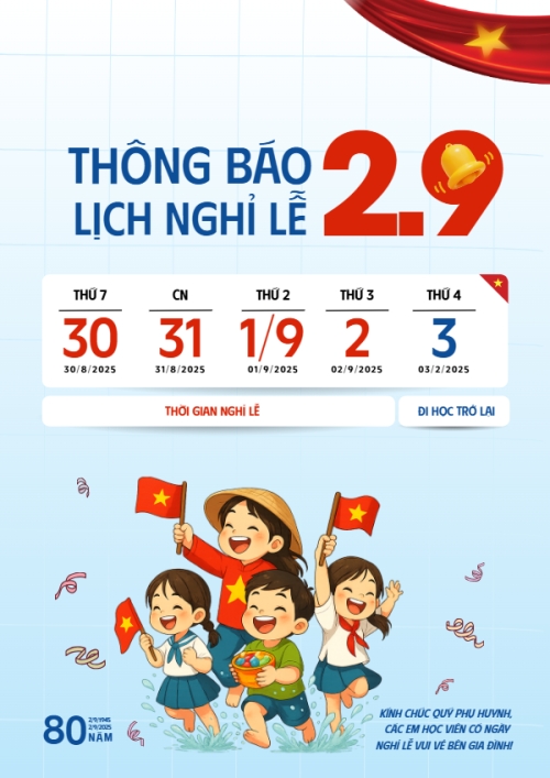 2/9, Quốc Khánh, lễ hội, thông báo, lịch nghỉ, Việt Nam, sự kiện, dễ thương, cute, chibi, hoạt hình, cartoon