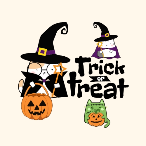 Halloween, lễ hội ma quái, sự kiện, event, thực phẩm, food, dễ thương, cute, chibi, hoạt hình, cartoon
