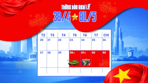 Lịch nghỉ lễ 30/4-1/5