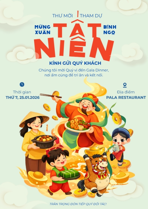 Thư mời tất niên Xuân bính ngọ