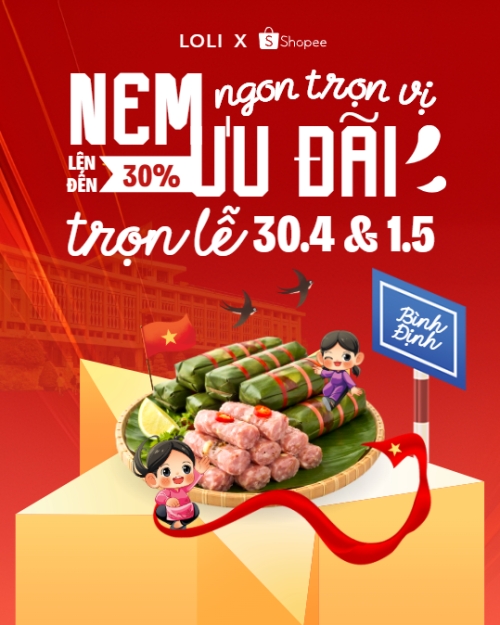 Nem ngon trọn vị ưu đãi trọn lễ 30.4 và 1.5