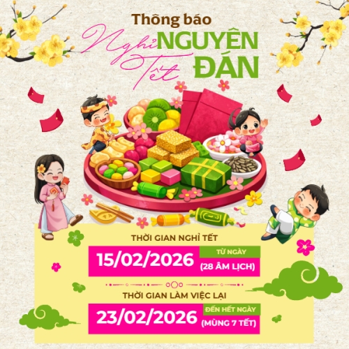 Thông báo nghỉ tết Nguyên Đán