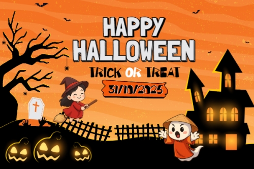 Halloween, lễ hội ma quái, sự kiện, event, dễ thương, cute, chibi, hoạt hình, cartoon
