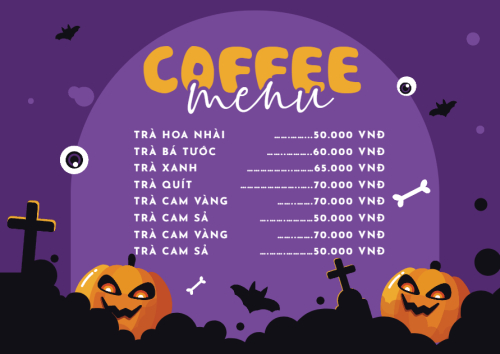 Halloween, nước uống, juice, giải khát, F&B, drink
