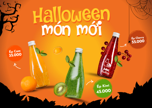 Halloween, nước uống, juice, giải khát, F&B, drink