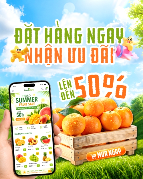 Đặt hàng ngay nhận ưu đãi 50%