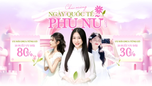 Chúc mừng ngày Quốc tế phụ nữ 8/3