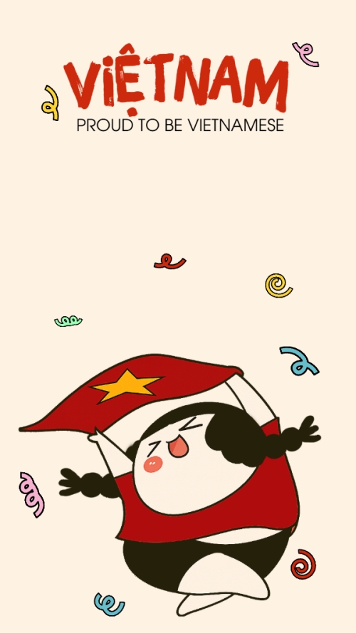 2/9, Quốc Khánh, lễ hội, Việt Nam, sự kiện, dễ thương, cute, chibi, hoạt hình, cartoon