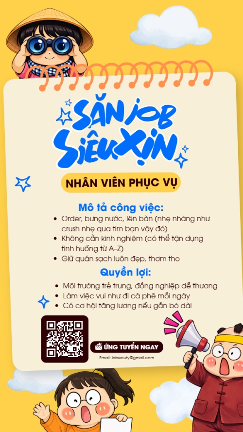 Tuyển dụng nhân viên phục vụ