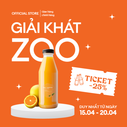 Giảm giá, sale, nước uống, juice, giải khát, F&B, drink
