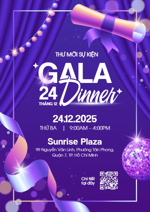 Gala dinner tiệc cuối năm