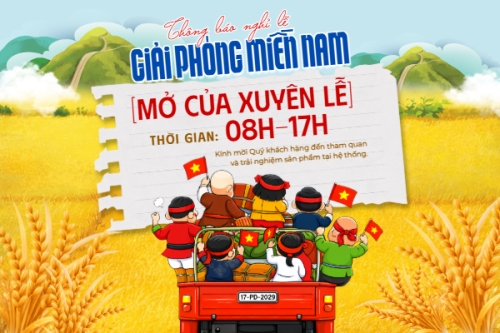 Lịch nghỉ lễ 30/4-1/5