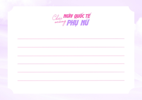 Chúc mừng ngày Quốc tế phụ nữ 8/3 — 2