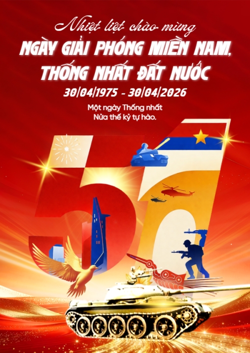 Nhiệt liệt chào mừng ngày Giải phóng miền Nam, thống nhất đất nước