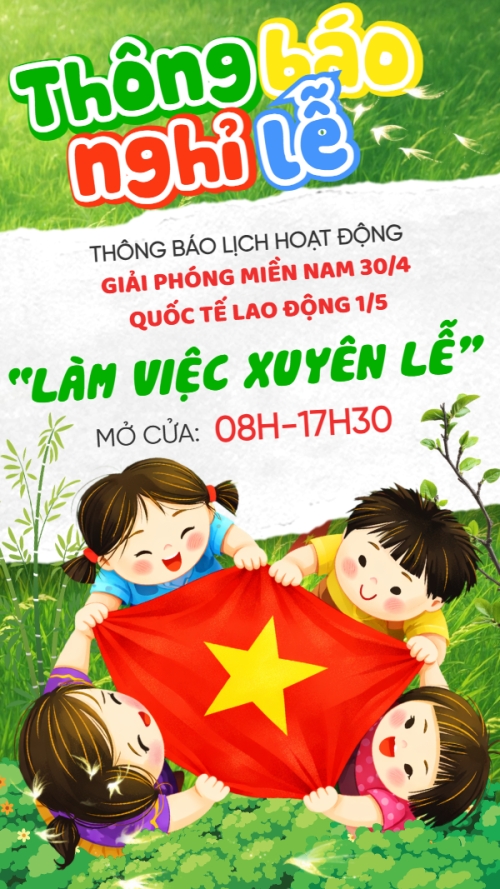Lịch nghỉ lễ 30/4-1/5