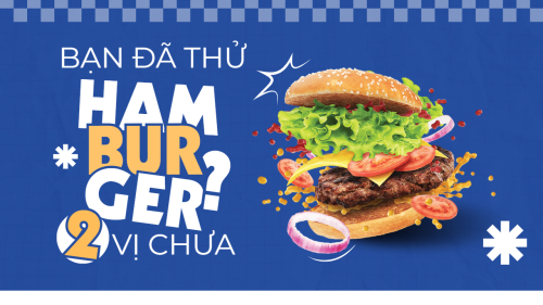 Hamburger, đồ ăn, food, thực phẩm, ẩm thực, món ăn, F&B, thức ăn