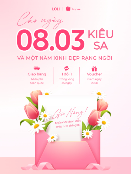 Mua sắm, giảm giá, sale, 8/3, quốc tế phụ nữ, women's day, beauty, làm đẹp, thẩm mỹ, sự kiện, event
